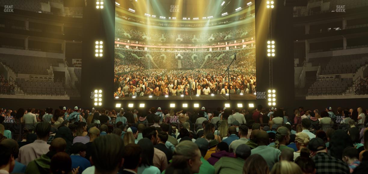 TD Garden - Section Floor B Seat View