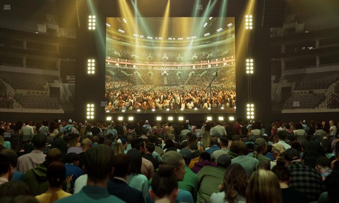 TD Garden - Section Floor B Seat View