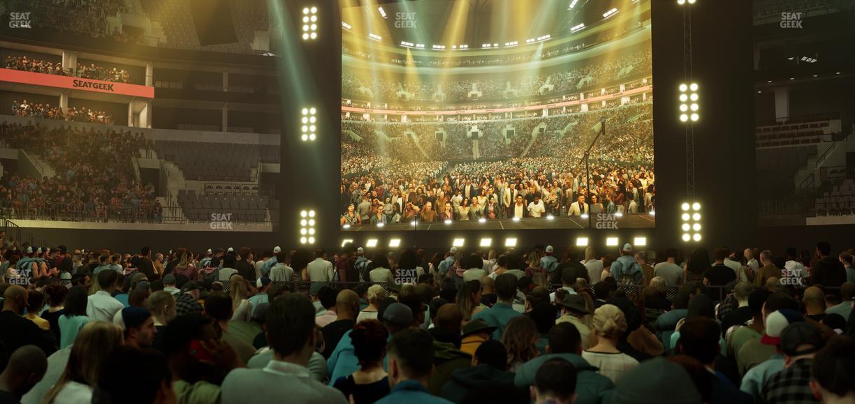 TD Garden - Section Floor C Seat View