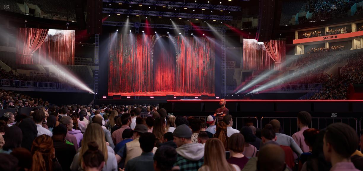 TD Garden - Section Floor D Seat View