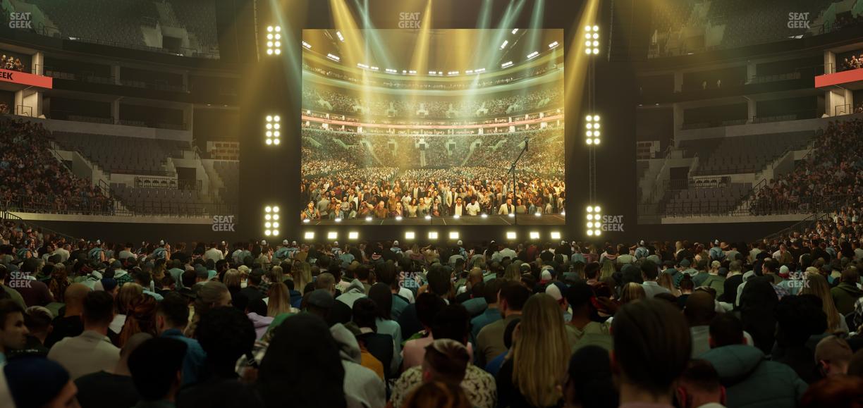 TD Garden - Section Floor E Seat View