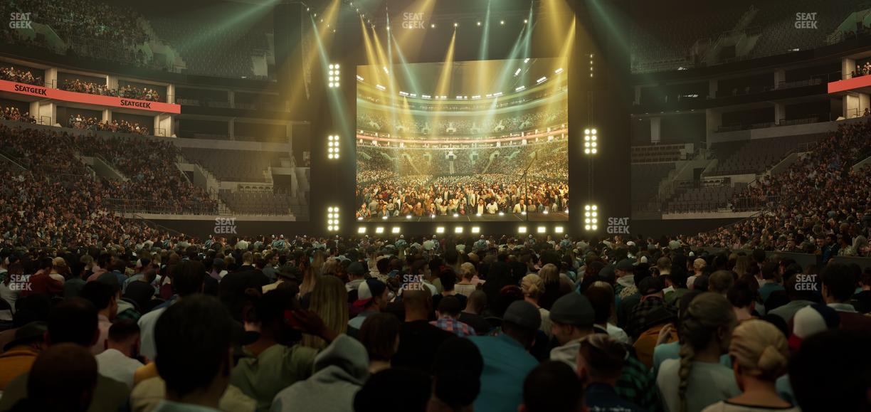 TD Garden - Section Floor J Seat View