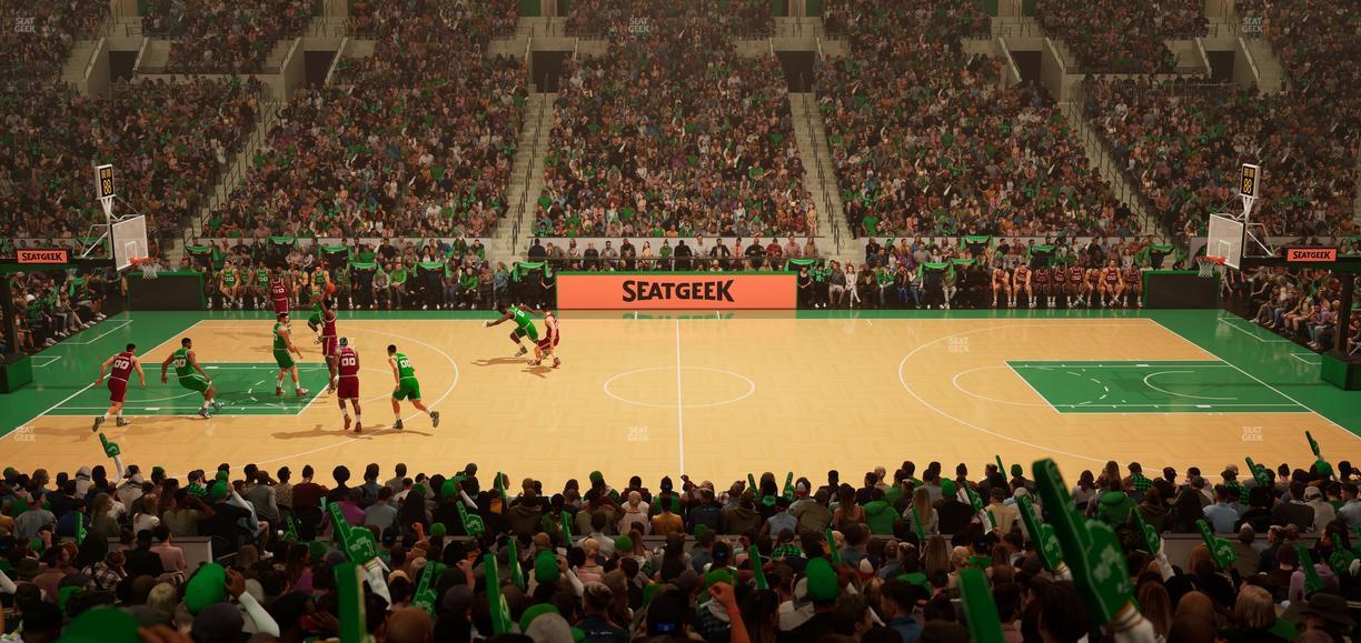 TD Garden - Section Loge 12 Seat View