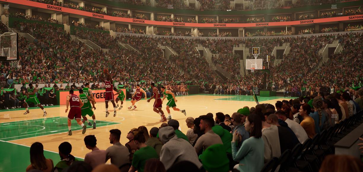 TD Garden - Section Loge 14 Seat View