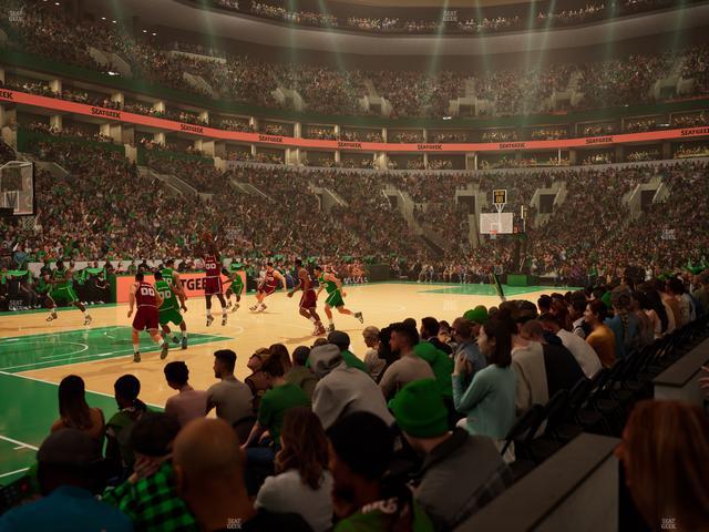 TD Garden - Section Loge 14 Seat View