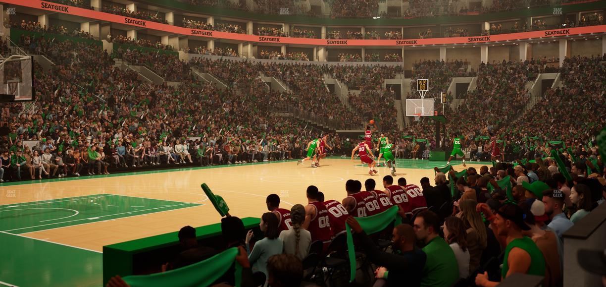 TD Garden - Section Loge 3 Seat View