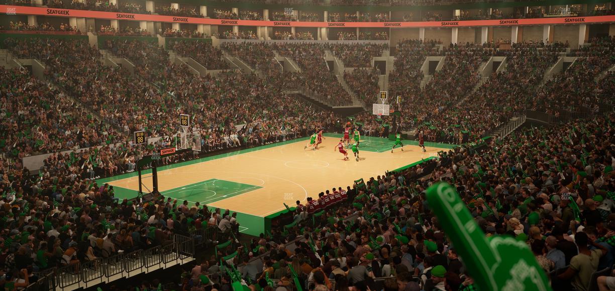 TD Garden - Section Loge 4 Seat View