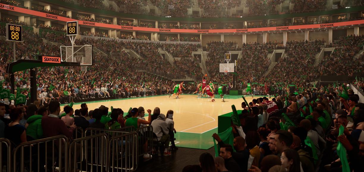 TD Garden - Section Loge 4 Seat View