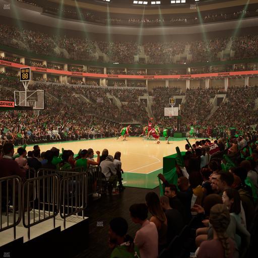 TD Garden - Section Loge 4 Seat View