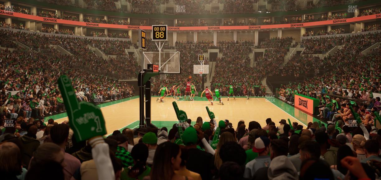 TD Garden - Section Loge 6 Seat View