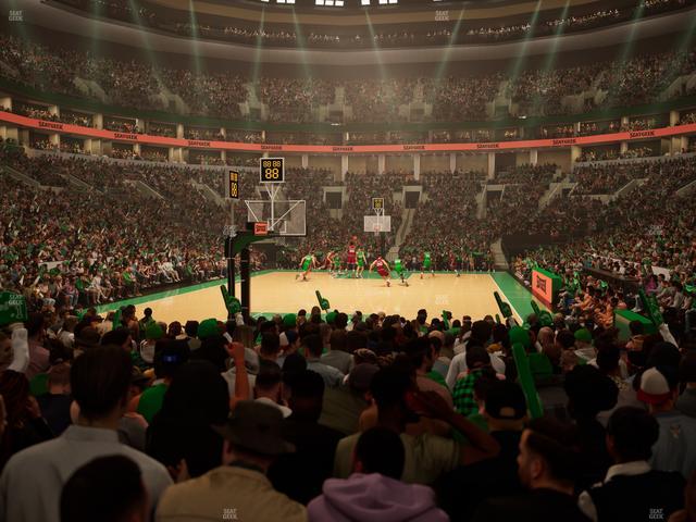 TD Garden - Section Loge 6 Seat View