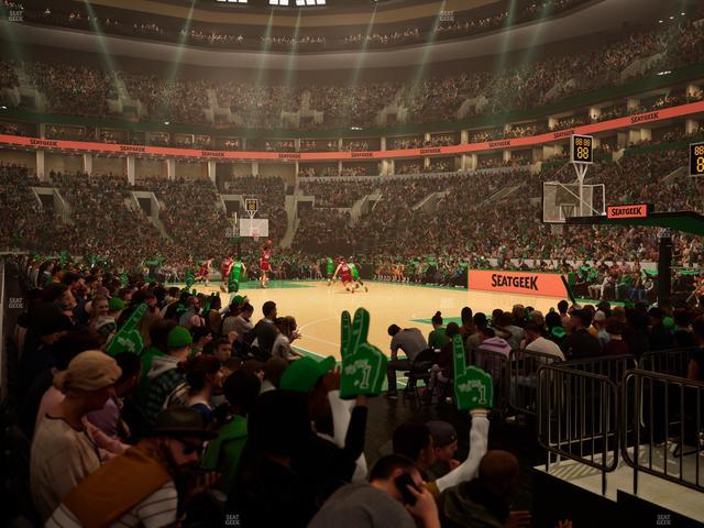 TD Garden - Section Loge 9 Seat View