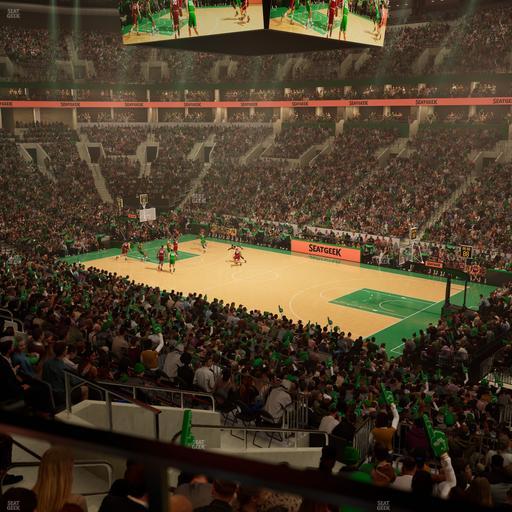 TD Garden - Section North Lounge Seat View