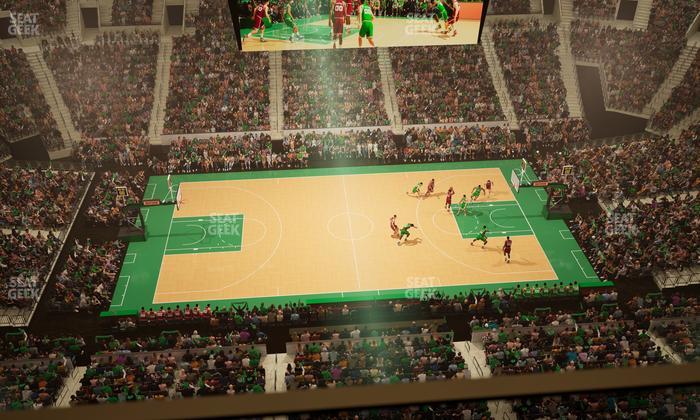 TD Garden - Section Stu 4 Seat View