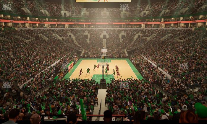 TD Garden - Section Upper Deck Seat View
