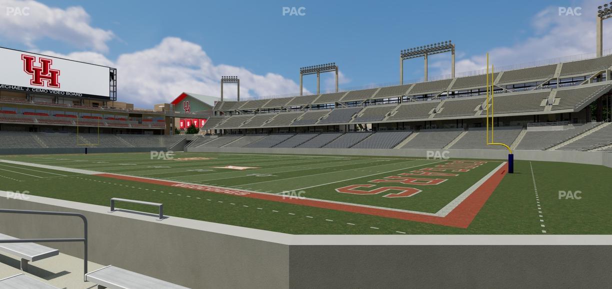 TDECU Stadium - Section 102 Seat View