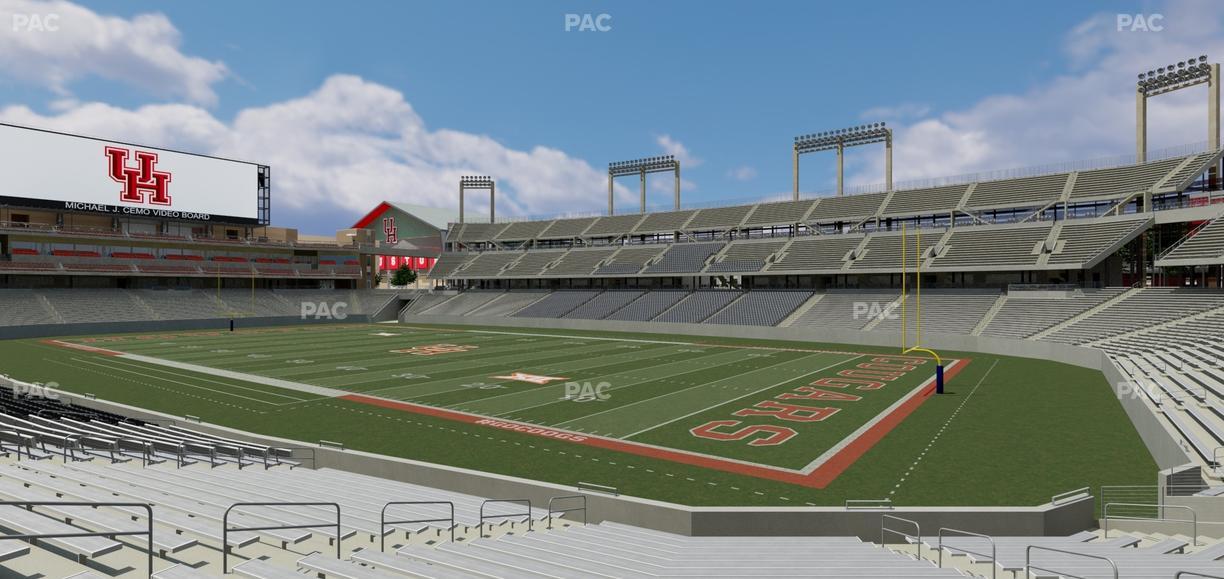 TDECU Stadium - Section 102 Seat View