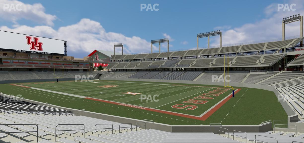 TDECU Stadium - Section 102 Seat View