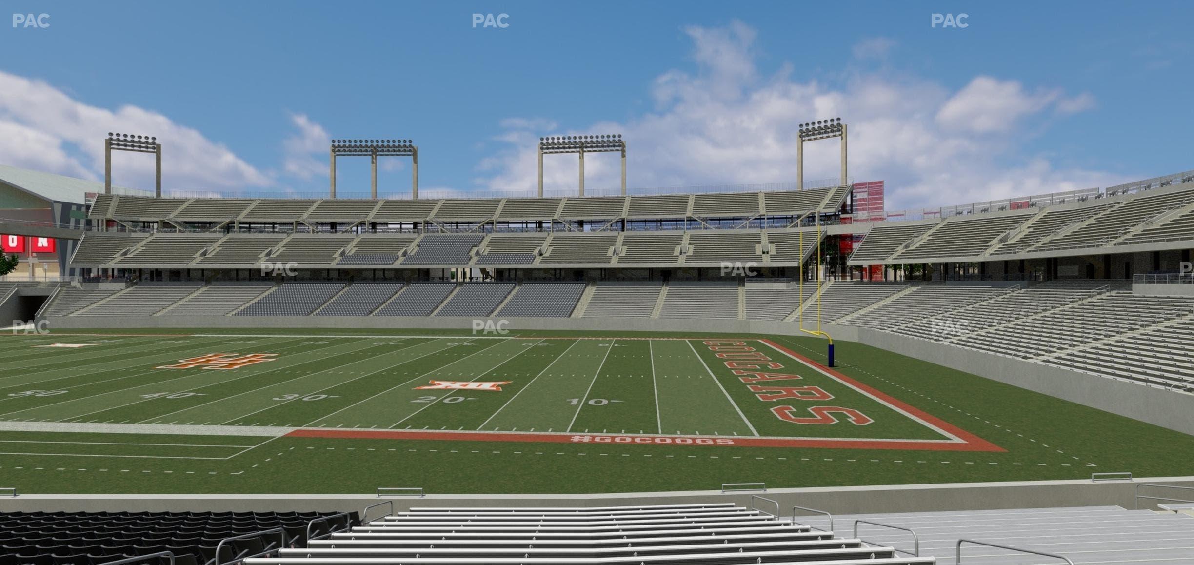 TDECU Stadium - Section 104 Seat View