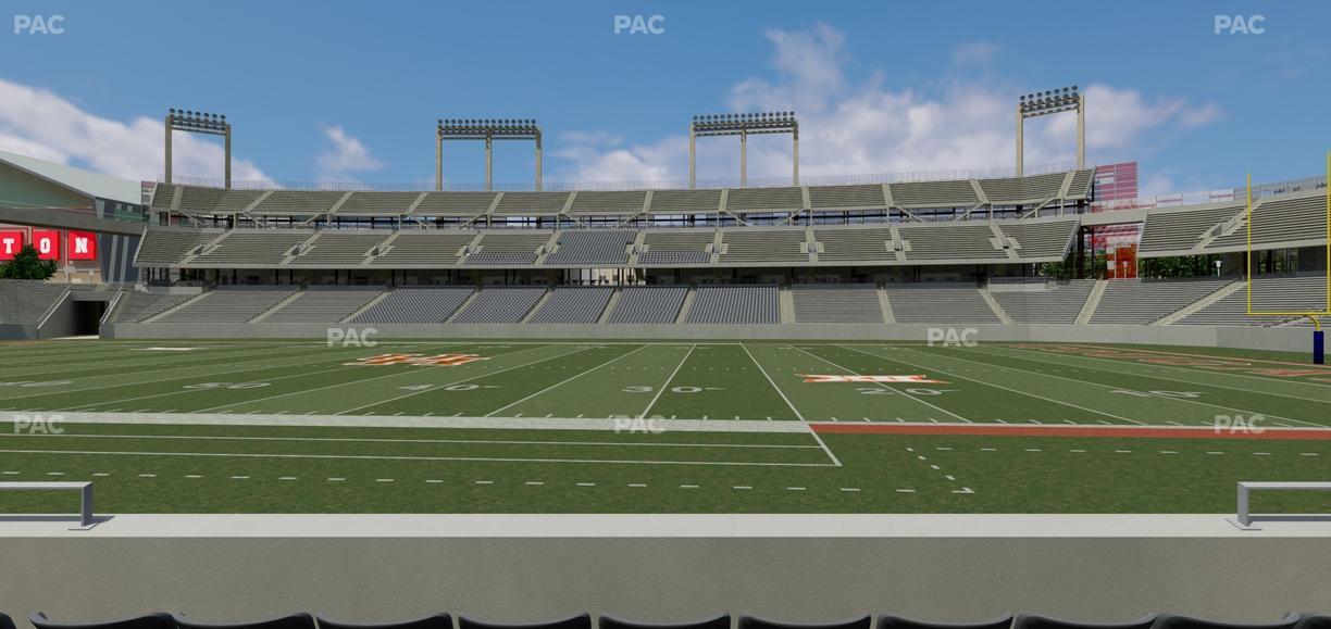TDECU Stadium - Section 106 Seat View