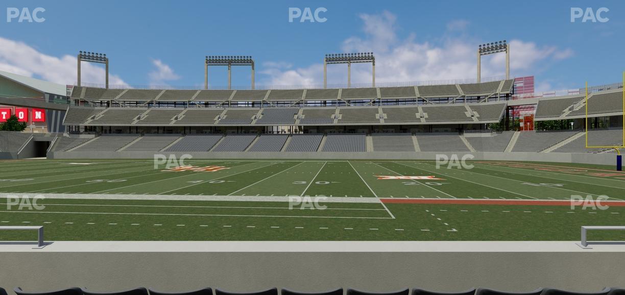 TDECU Stadium - Section 106 Seat View