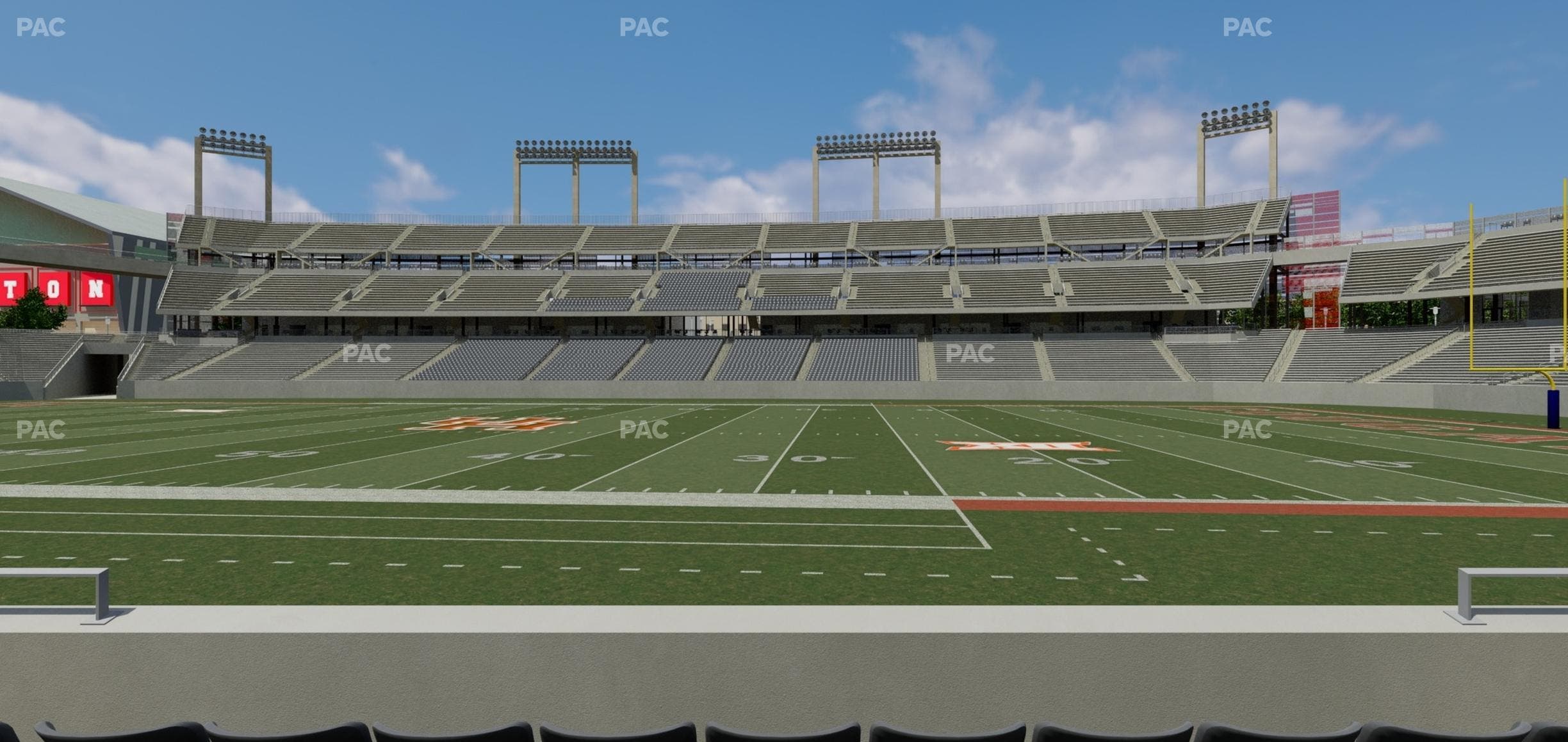TDECU Stadium - Section 106 Seat View