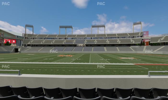 TDECU Stadium - Section 107 Seat View