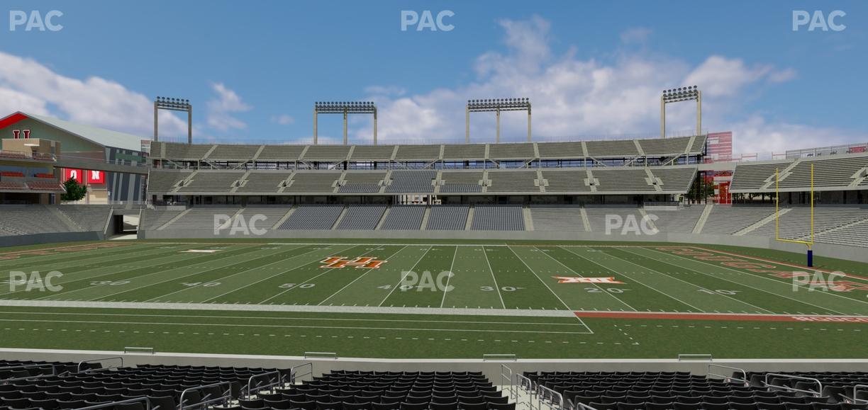 TDECU Stadium - Section 107 Seat View