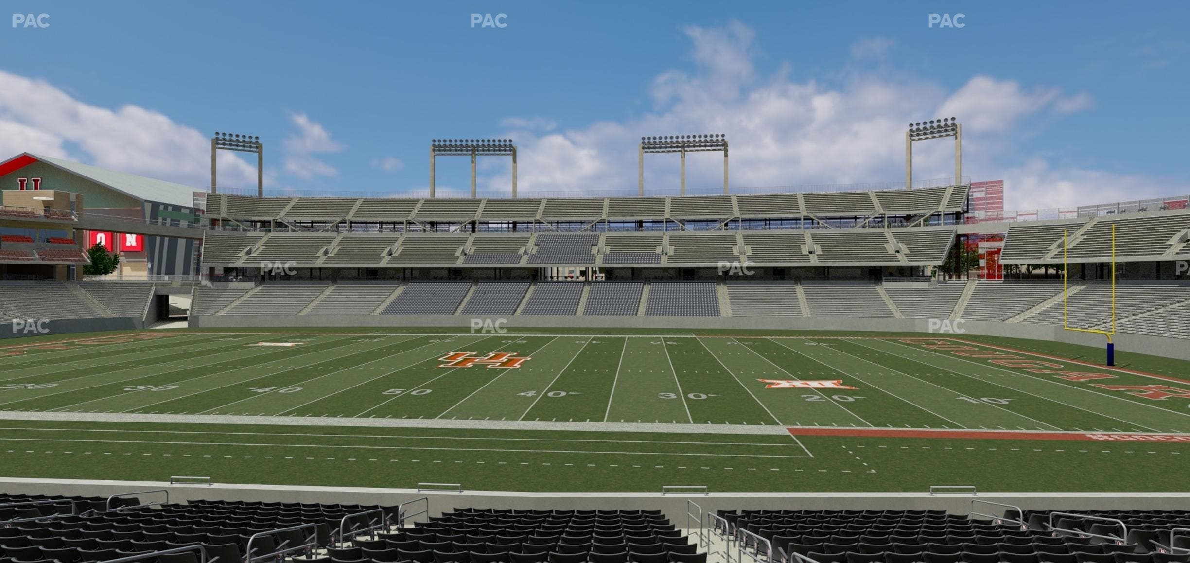 TDECU Stadium - Section 107 Seat View