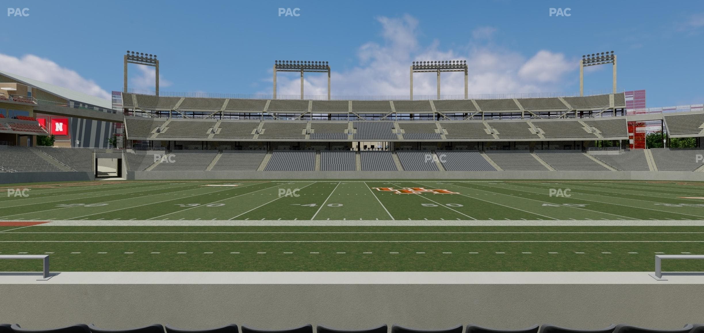 TDECU Stadium - Section 110 Seat View
