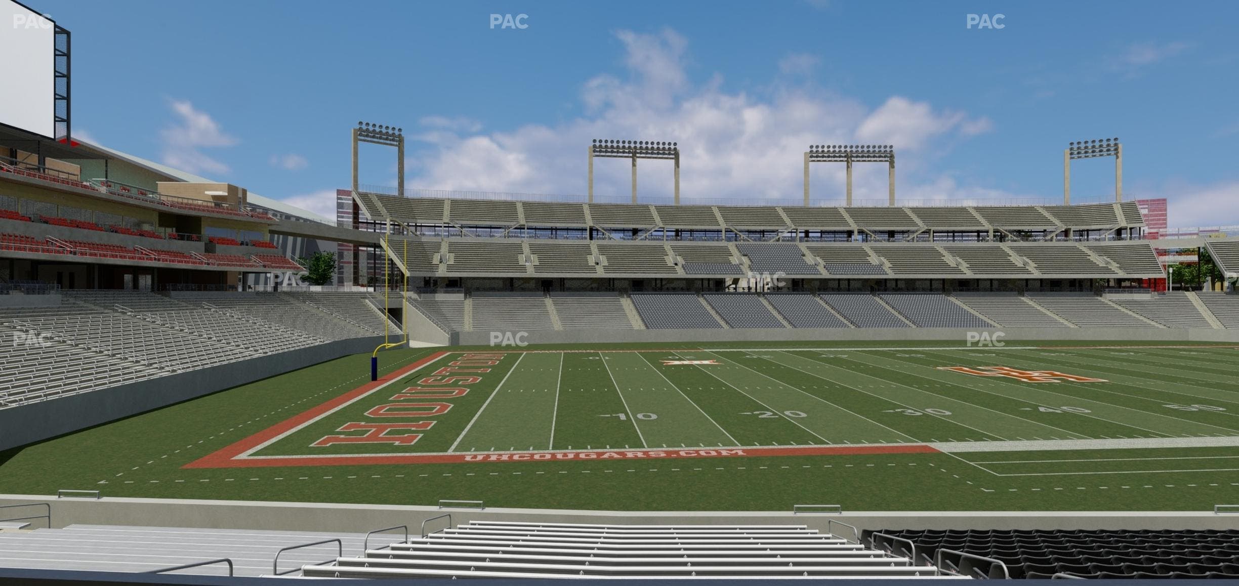 TDECU Stadium - Section 114 Seat View