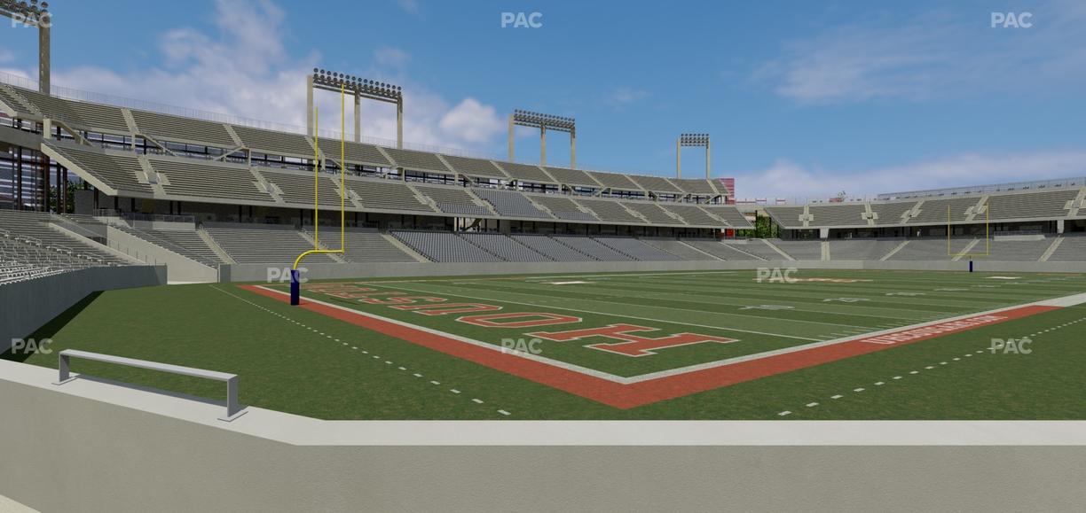 TDECU Stadium - Section 117 Seat View