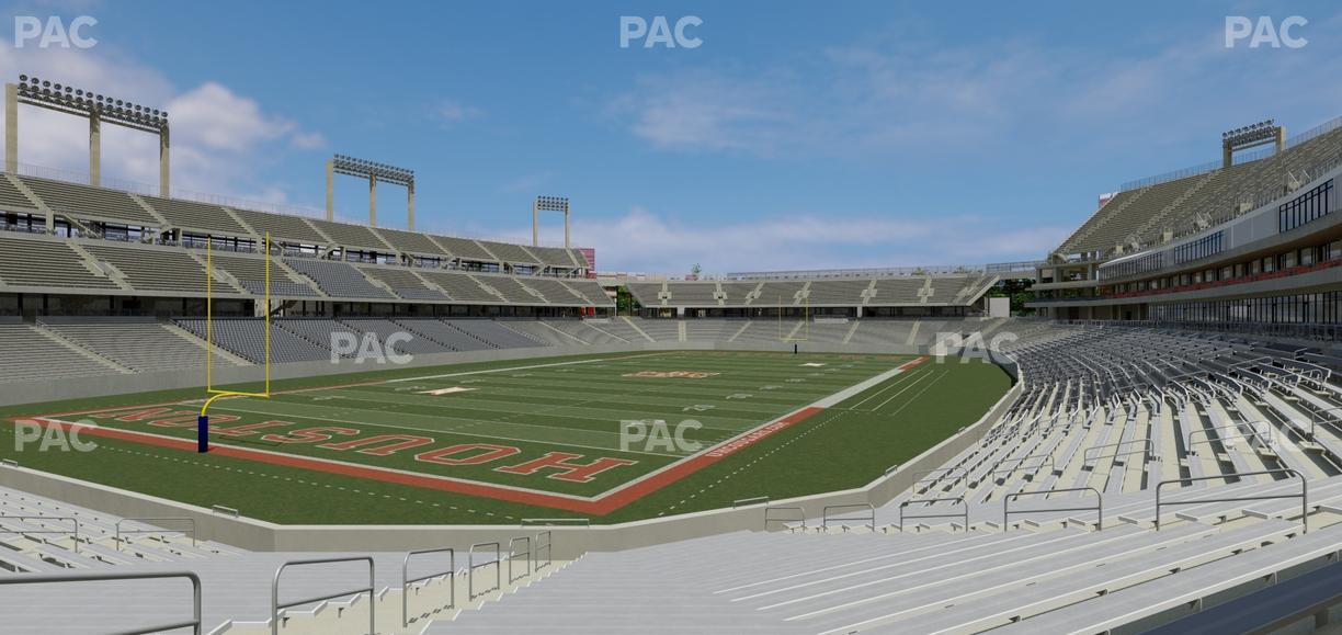 TDECU Stadium - Section 117 Seat View