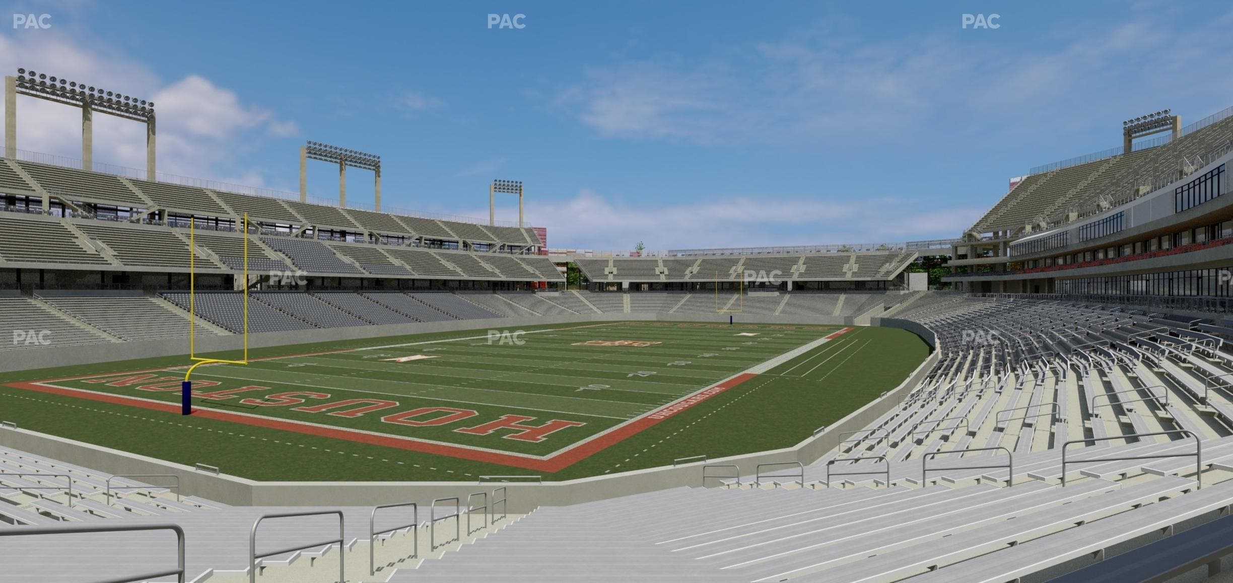 TDECU Stadium - Section 117 Seat View