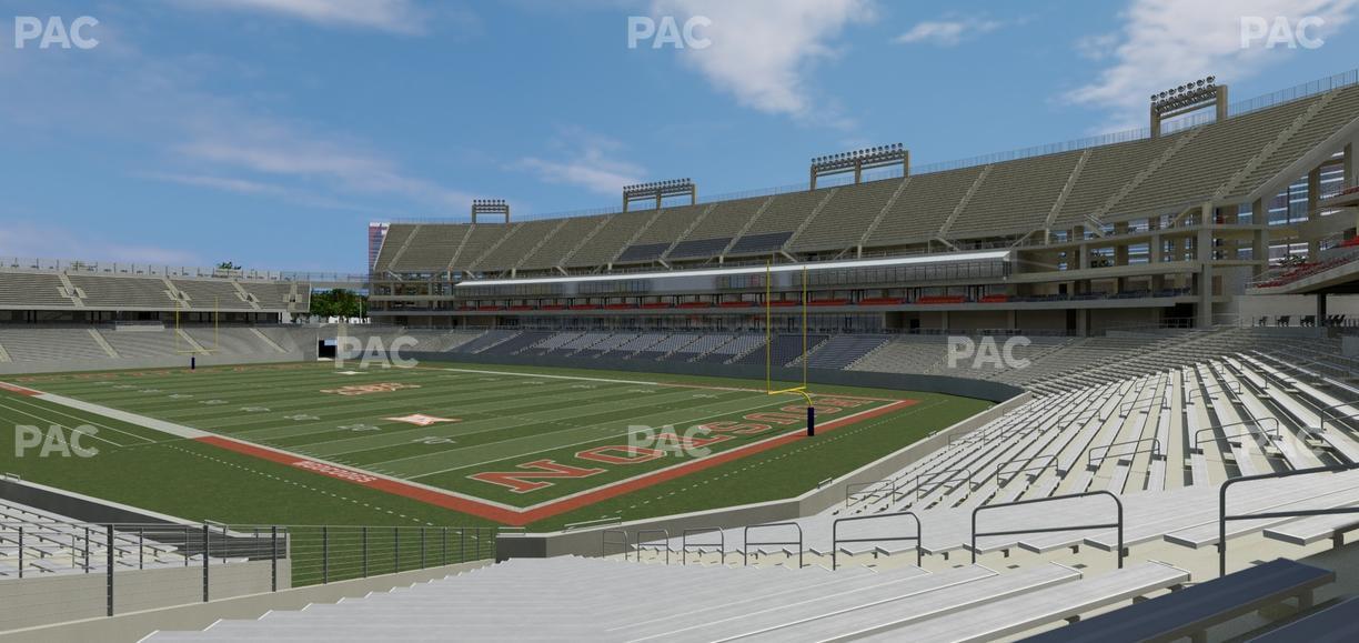 TDECU Stadium - Section 123 Seat View