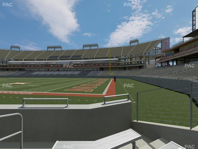 TDECU Stadium - Section 124 Seat View