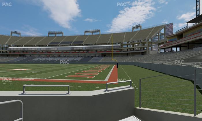 TDECU Stadium - Section 124 Seat View
