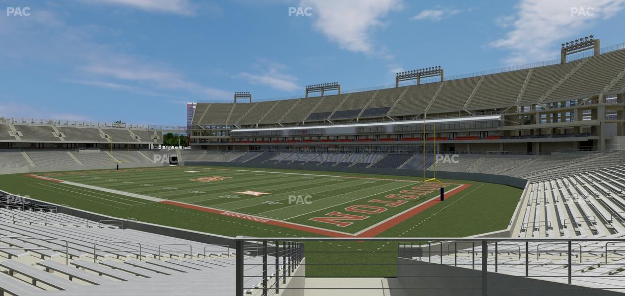 TDECU Stadium - Section 124 Seat View