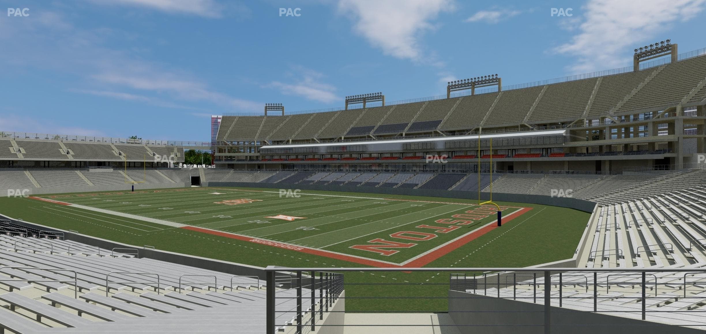 TDECU Stadium - Section 124 Seat View