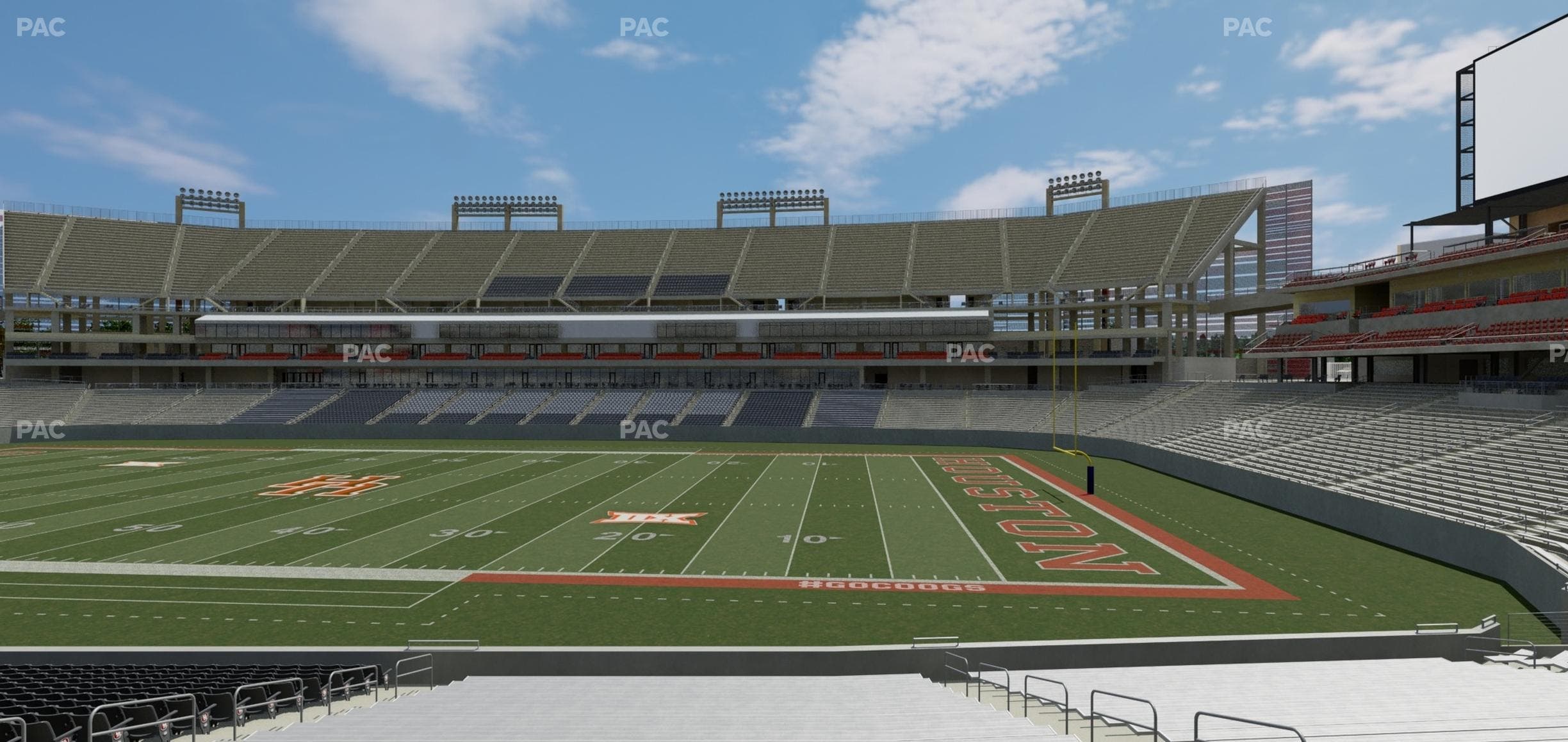 TDECU Stadium - Section 126 Seat View