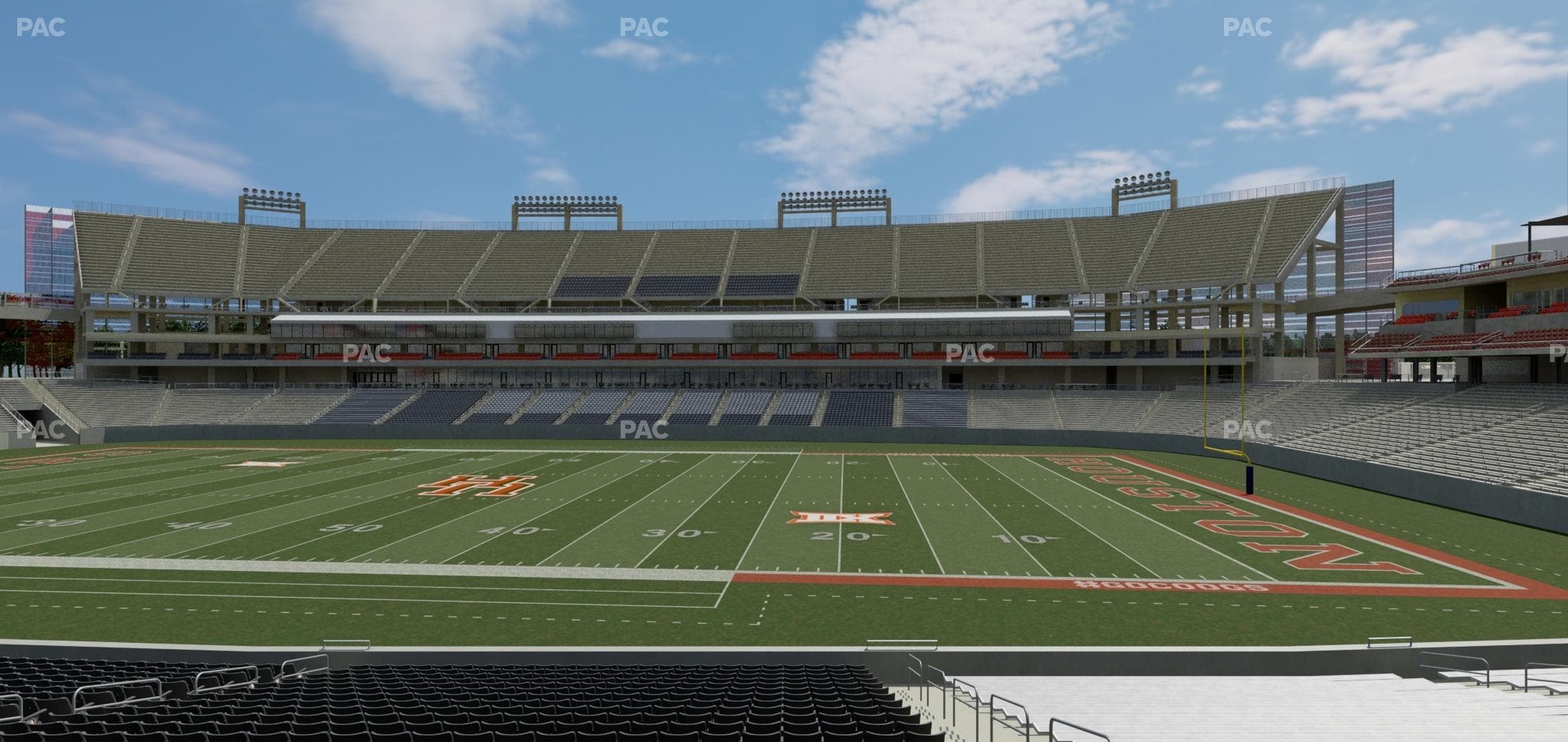 TDECU Stadium - Section 127 Seat View