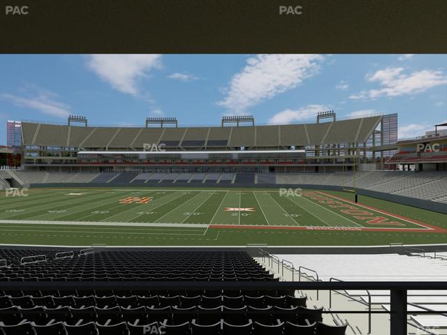 TDECU Stadium - Section 127 Seat View