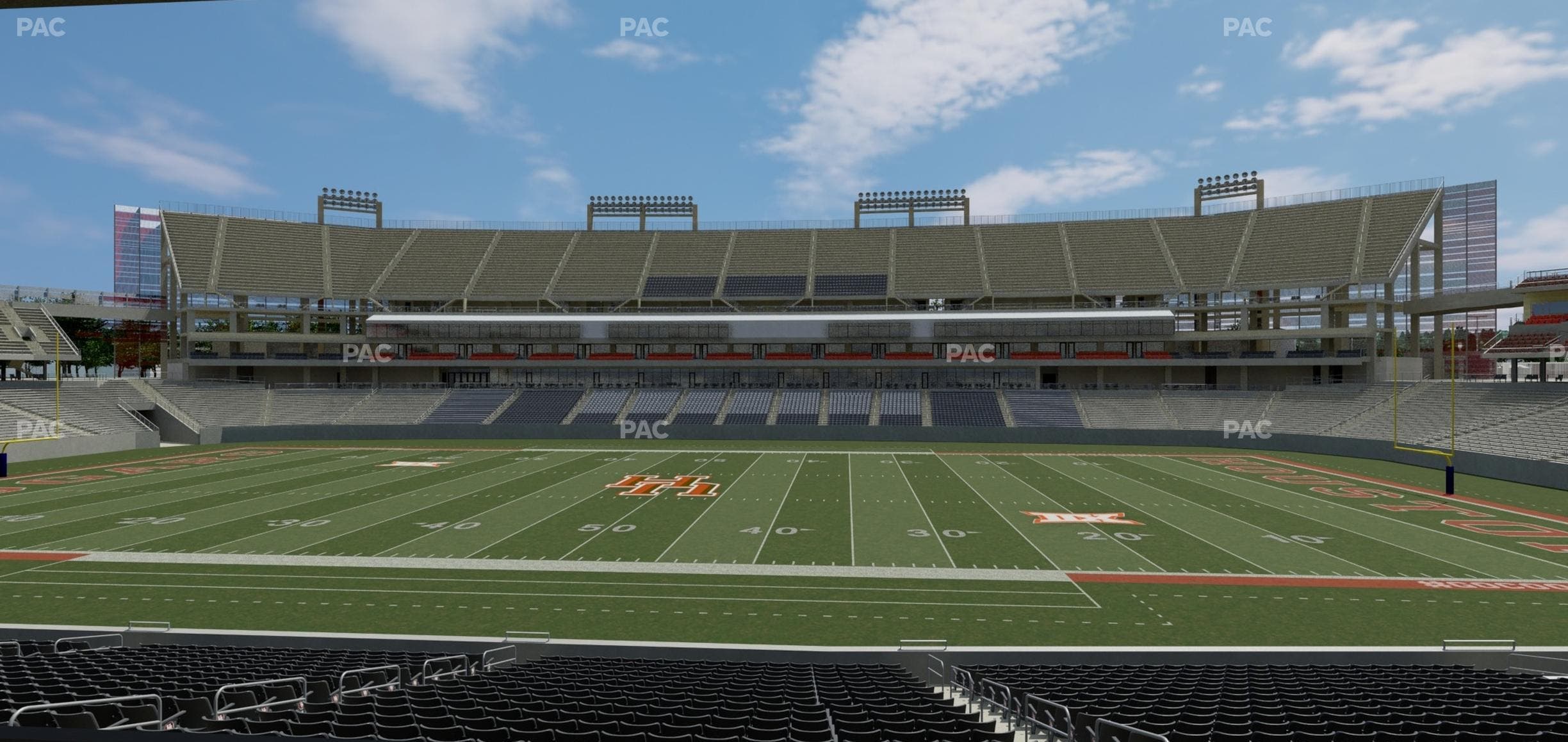 TDECU Stadium - Section 128 Seat View