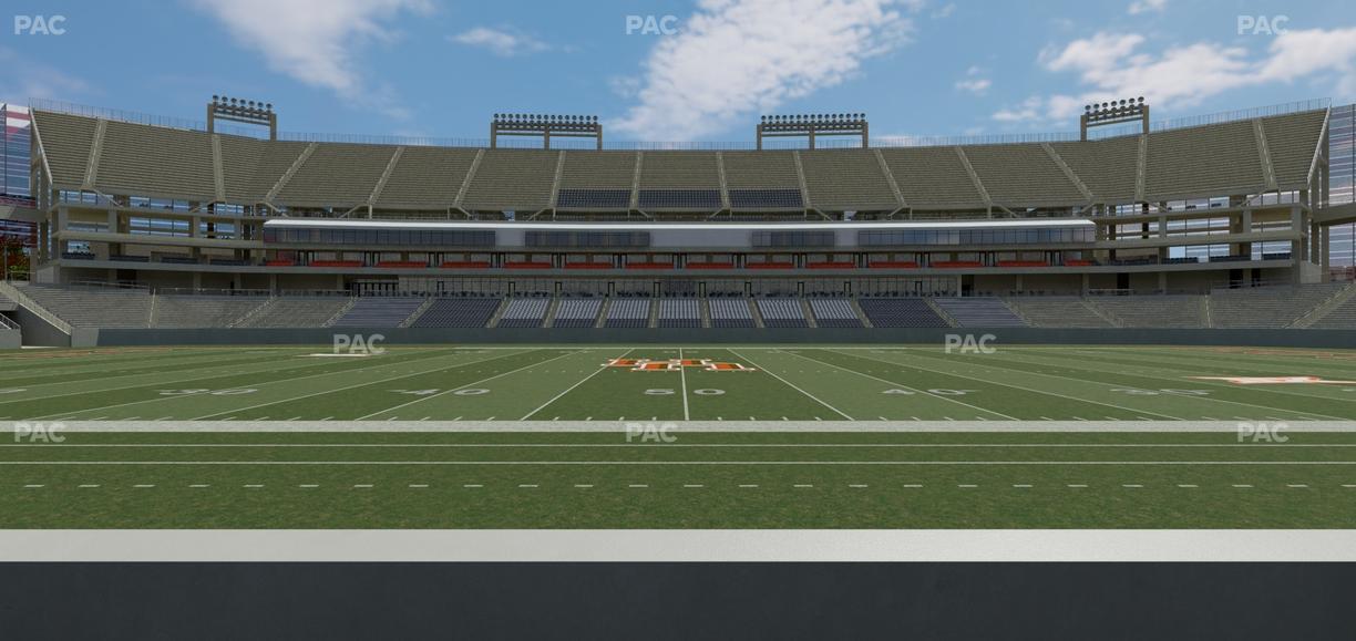 TDECU Stadium - Section 129 Seat View
