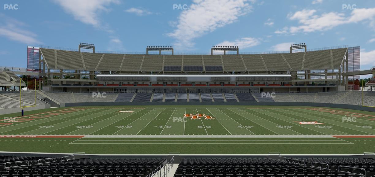 TDECU Stadium - Section 129 Seat View