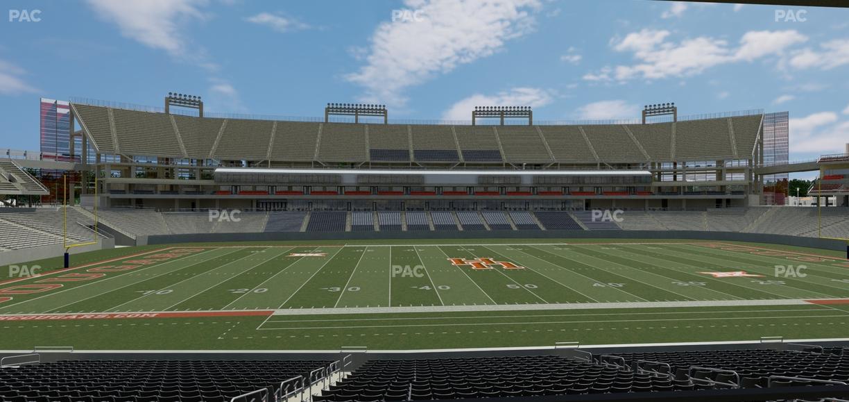 TDECU Stadium - Section 130 Seat View