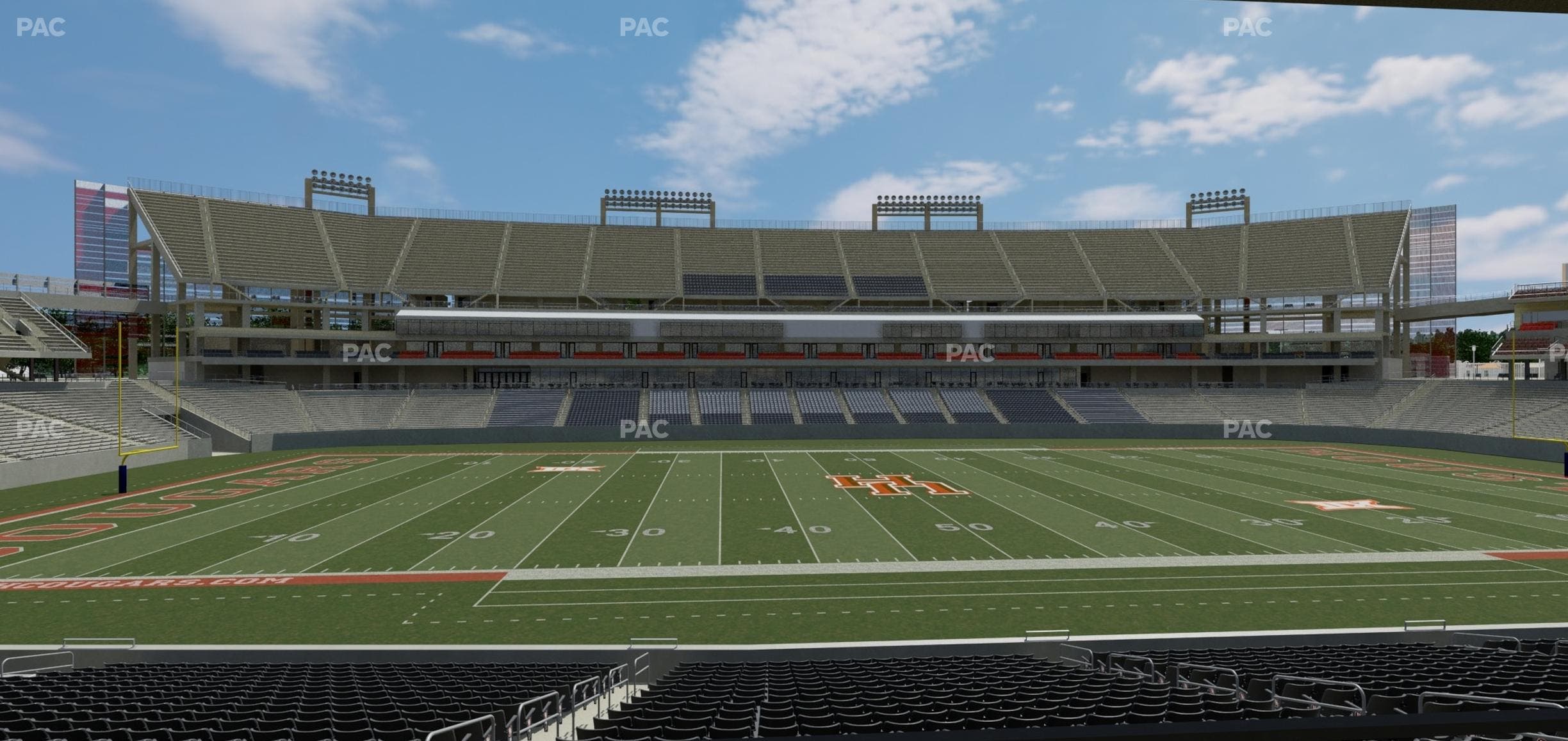 TDECU Stadium - Section 130 Seat View