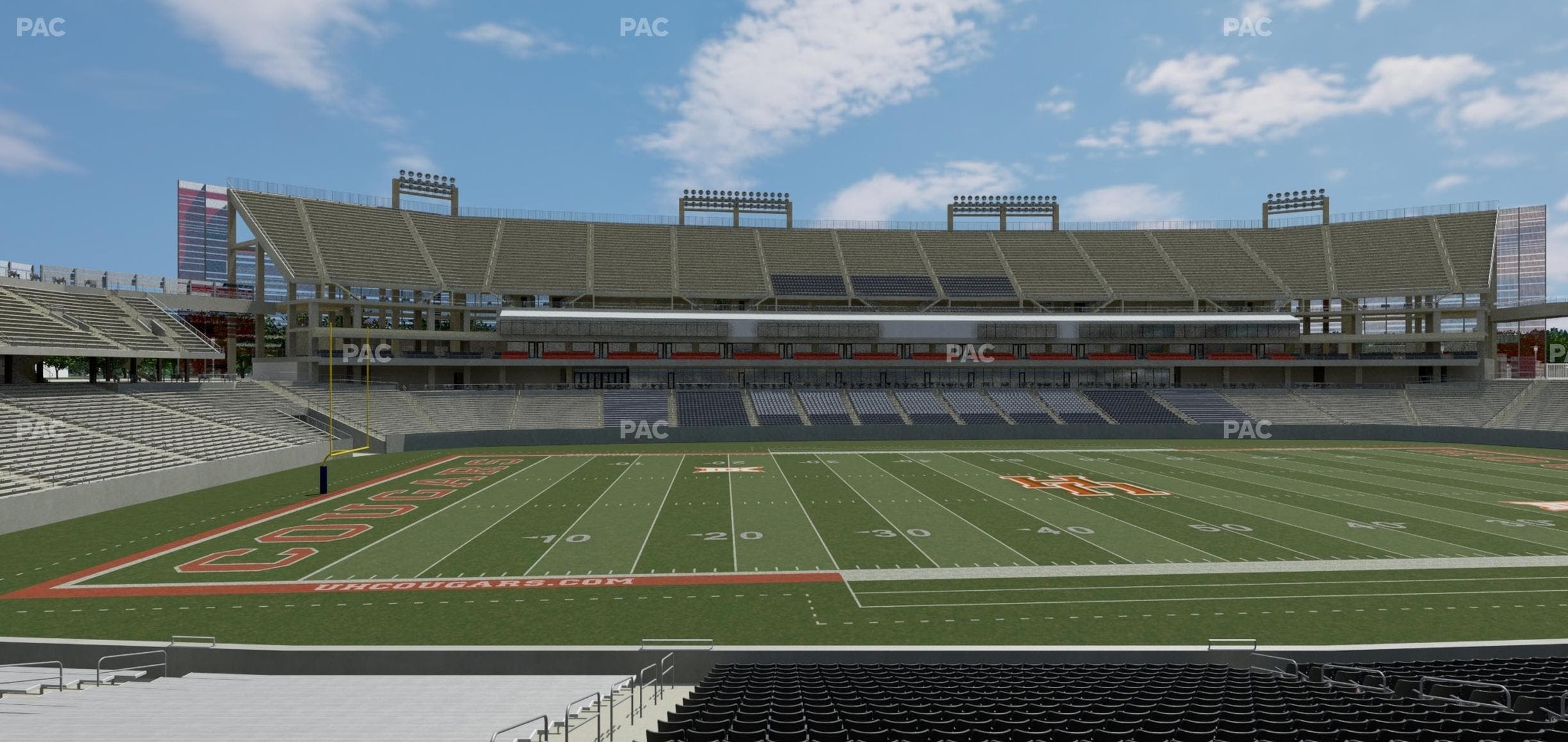 TDECU Stadium - Section 131 Seat View