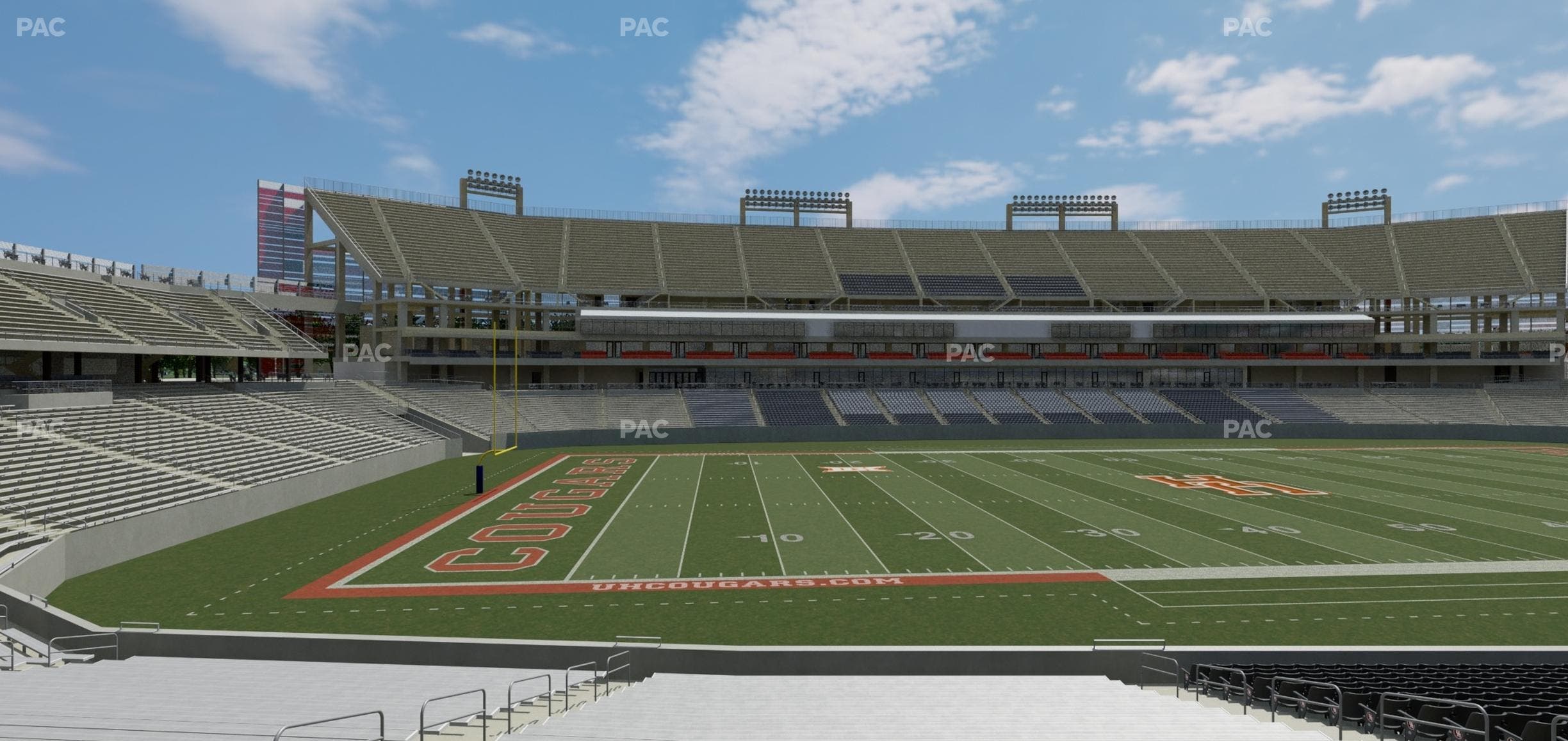 TDECU Stadium - Section 132 Seat View
