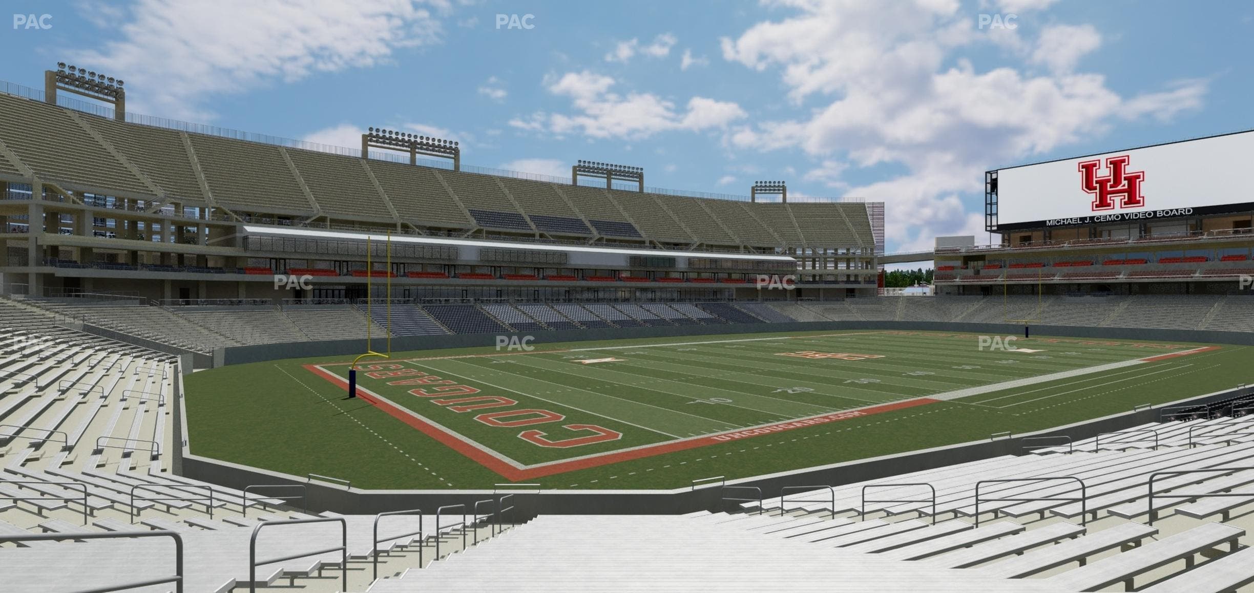 TDECU Stadium - Section 134 Seat View